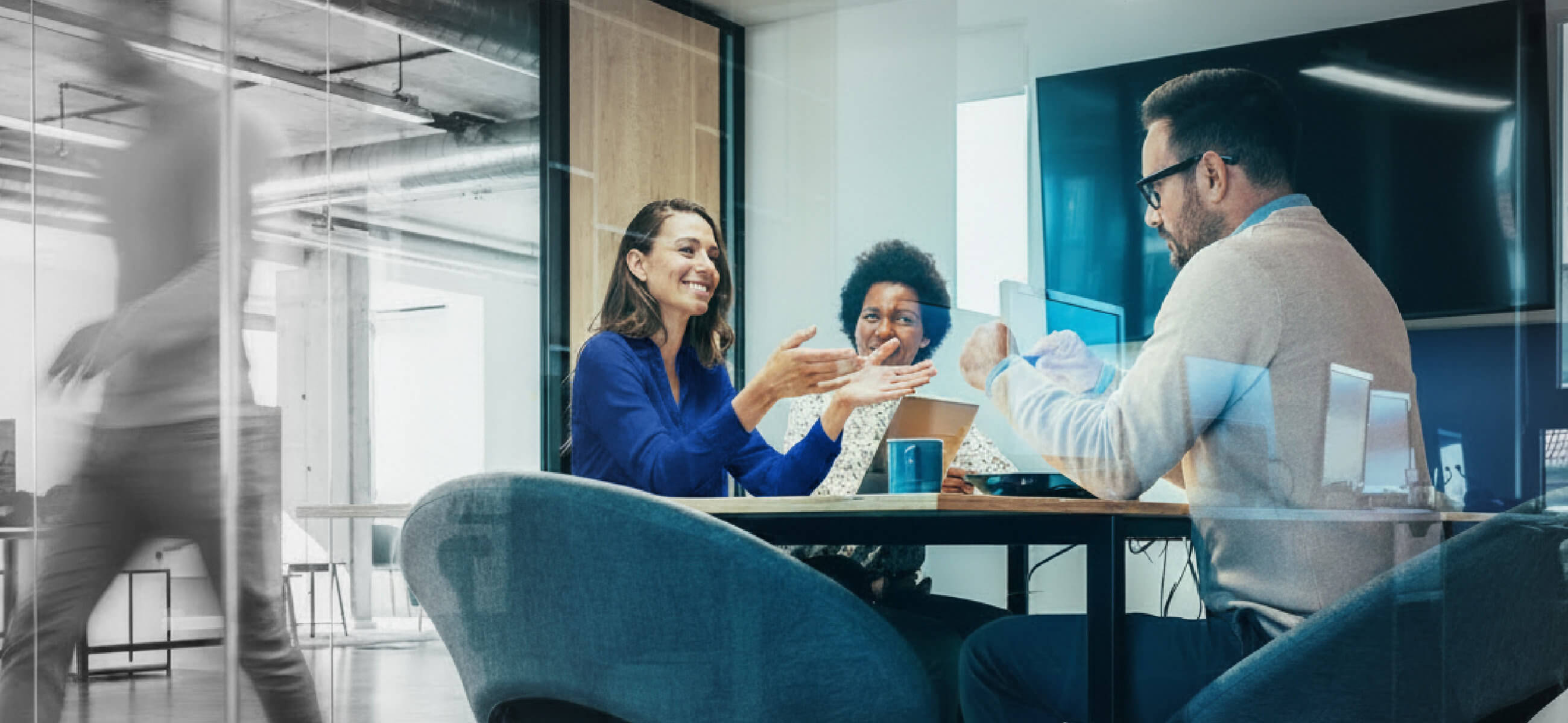 ONYX Multifamily Group team reviewing business strategy